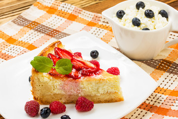 pastry with berries