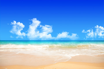 beach and blue sky