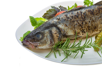 Roasted seabass