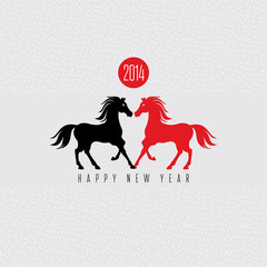 Year of the horse card