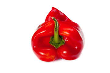 Red pepper isolated on white background