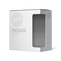 Realistic Package Cardboard. Vector illustration