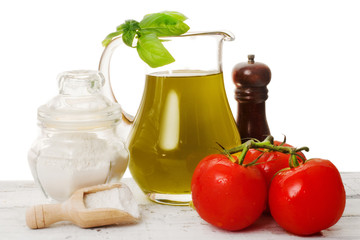 Pizza basic ingredients