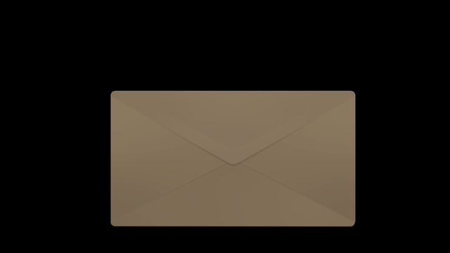 Mail Icon animation 2 Style with alpha