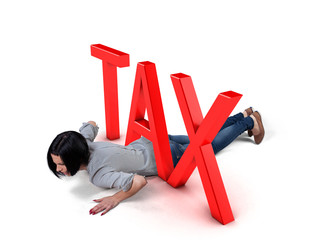 Girl under tax