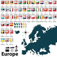 Political map of Europe