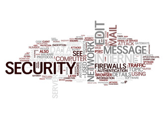 internet security text cloud