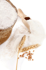 Flour background.