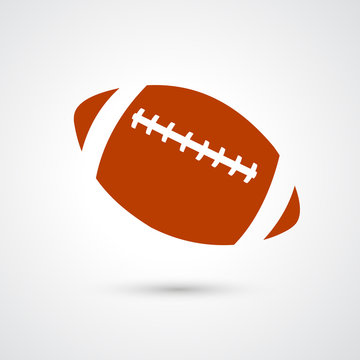 american football icon isolated on white background