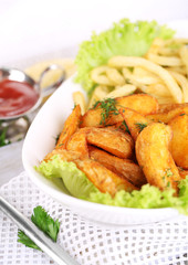 French fries and home potatoes
