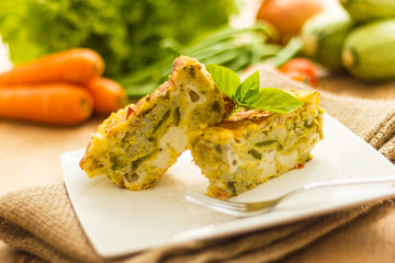 Vegetable flan