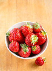 Beautiful fresh strawberries