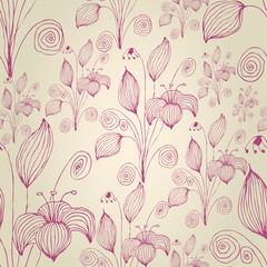 Seamless floral background