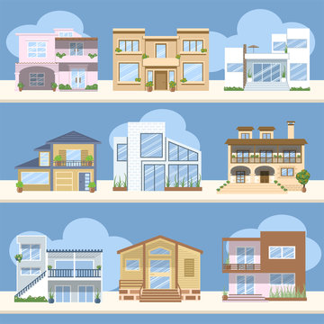 Casas con bonitos colores y dise&ntilde;os