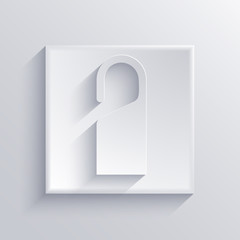 Vector light square icon. Eps 10