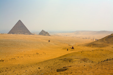 Fototapeta na wymiar landscape with pyramids