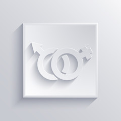 Vector light square icon. Eps 10