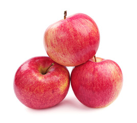 Three red apple