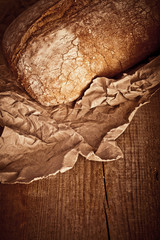 Close-up of traditional bread. 