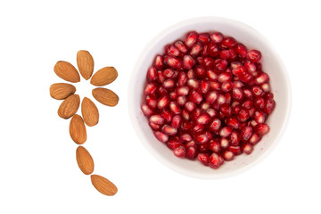 Pomegranate with Almonds