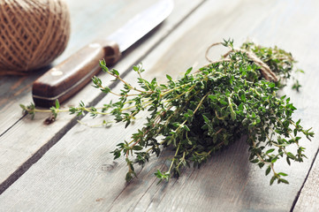Bunch of fresh thyme