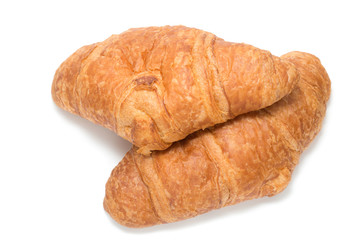 Two French croissants