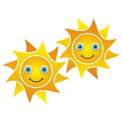 Smiling suns