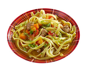 oriental uzbek soup lagman