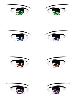 Anime male eyes