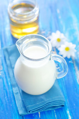 milk in jug