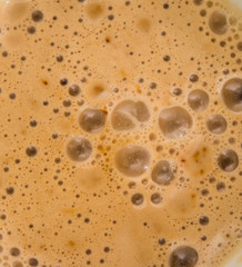 Close-up of cappuccino