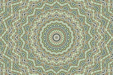 Kaleidoscope Light Green Star       © pASob