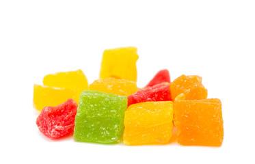 candied fruit isolated