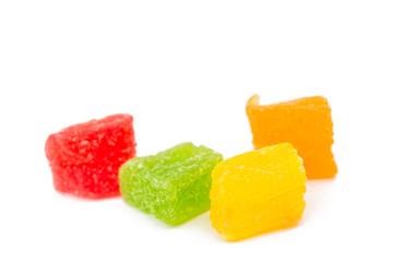 candied fruit isolated