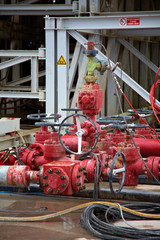 Naklejka premium Erdöhl Bohranlage Detail