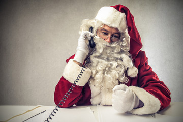 busy Santa Claus