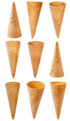 Ice cream cones set