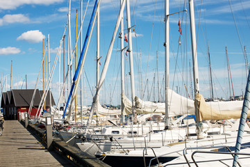 Obraz premium Boats in marina