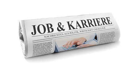 Zeitung mit Job & Karriere