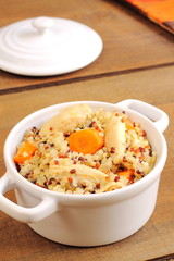 Quinoa con pollo y verduras