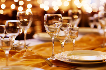 beautifully served table in a restaurant