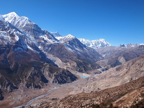 Valley in Himalayas, Nepal
