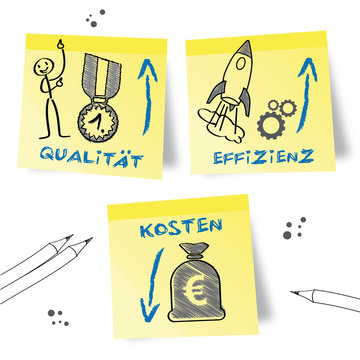 Qualit&auml;t Effizienz Kosten, Strategie