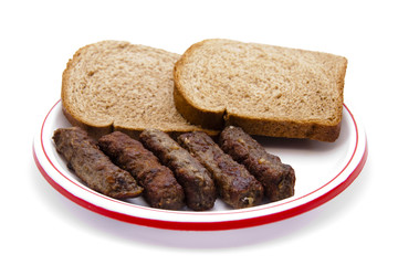 Hackröllchen mit Toast