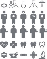 Set of medical icons
