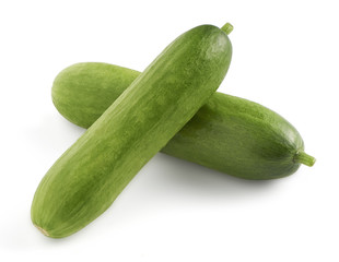two mini snack cucumbers