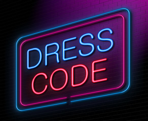 Dress code concept.