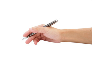 hand with pen