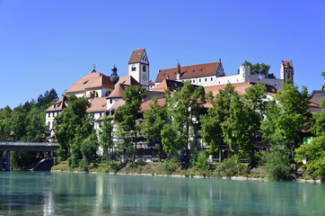 Fototapeta na wymiar Hohes Schloss über dem Lech, Füssen