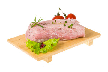 Raw pork meat